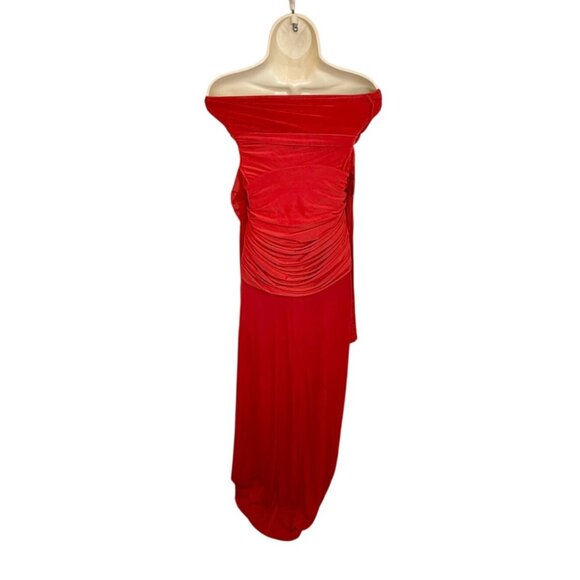 Deme by Gabriella RED Carla Off Shoulder Maxi Gown - Size XS - Picture 6 of 11